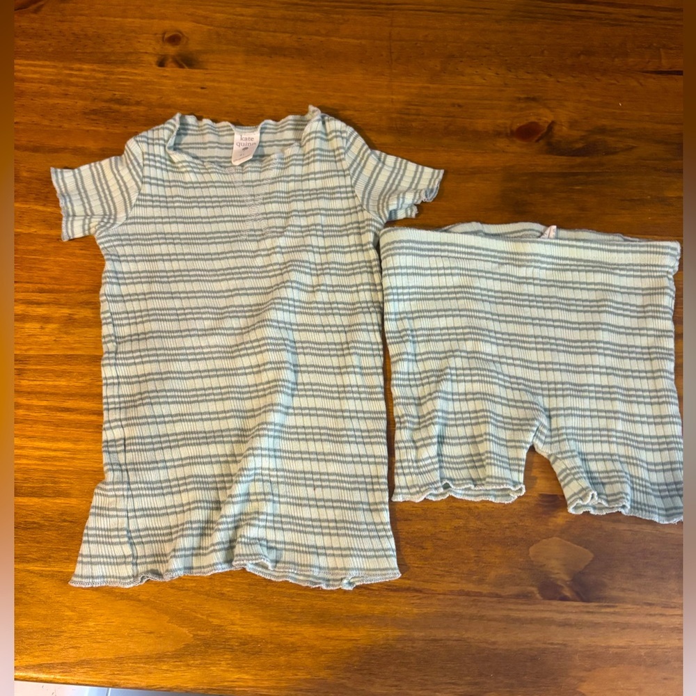 Kate Quinn Girls Ribbed Short Cotton Set size 4T